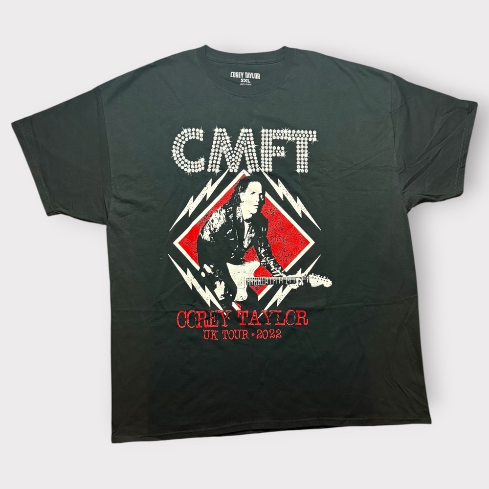 Corey‎ Taylor CMFT UK Tour 2022 Concert T-Shirt Black 2XL Slipknot Stone Sour